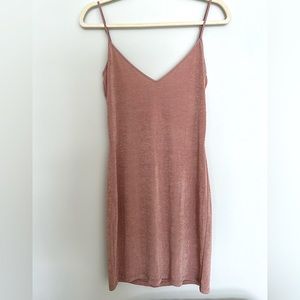 EUC Slinky Gold Zara Dress Medium